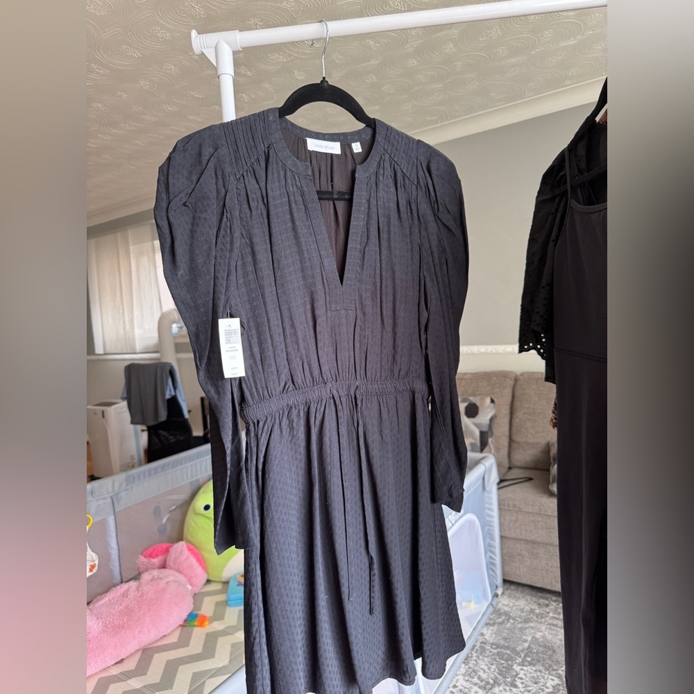 Aritzia Charcoal Long Sleeve Dress